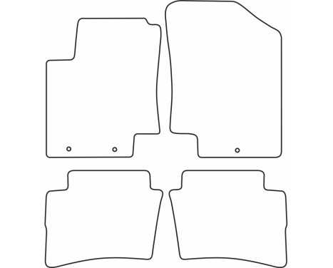 Velour bilmattor lämpliga för Hyundai i20 2009-2015, bild 6