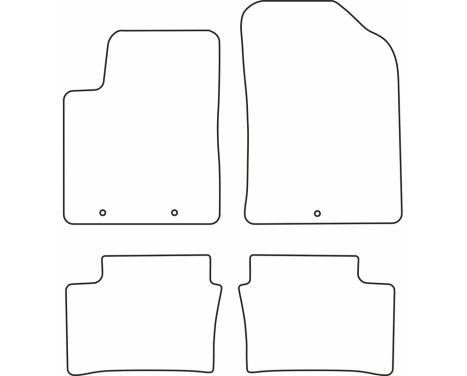 Velour bilmattor lämpliga för Kia Picanto 2011-2015, bild 6