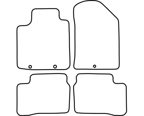 Velour bilmattor lämpliga för Kia Picanto 2015-2017, bild 6