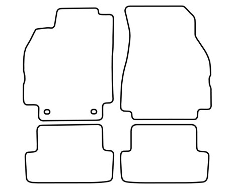 Velour bilmattor lämpliga för Renault Megane 1996-2003, bild 6