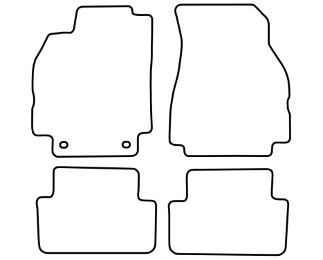 Velour bilmattor lämpliga för Renault Megane 2003-2009 exkl. CC, bild 6