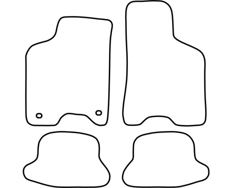 Velour bilmattor lämpliga för Seat Arosa 1997-2004, bild 6