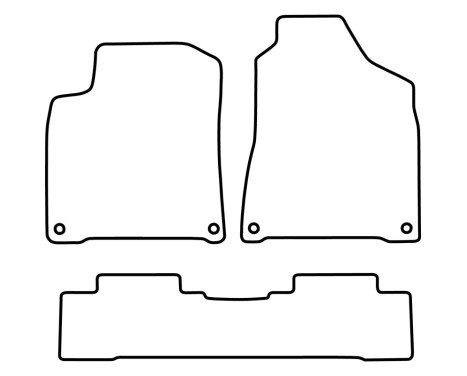 Velour bilmattor lämpliga för Ssang Yong Korando 2010-2019, bild 6