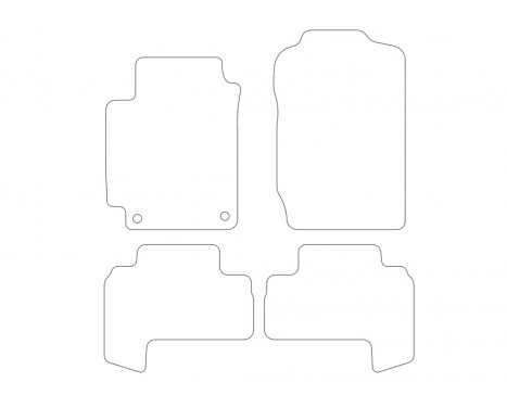 Velour bilmattor Suzuki Vitara 5drs 2015-4-del, bild 2