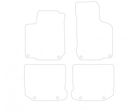 Velour bilmattor VW Bora 1998-2004 4 st., bild 2