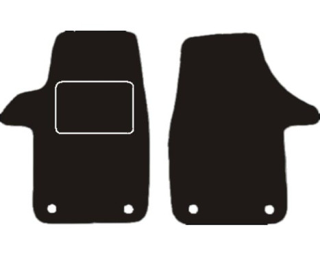 Velours automat VW Transporter T6 Frammatta 2-delad