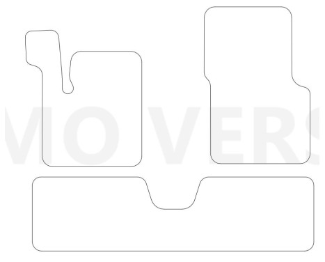 Velours Bilmattor för Renault Avantime 2001-2003- 3 delar, bild 2