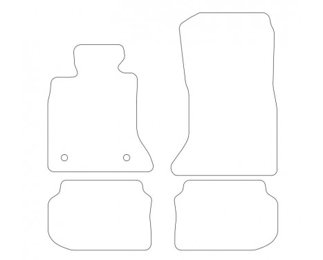 Velours bilmattor lämpliga för BMW 5-serie F10 2010-2013 4-d, bild 2