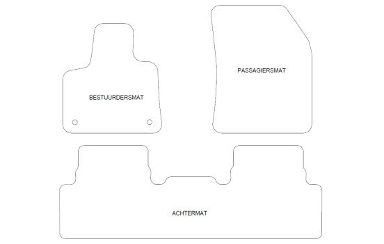 Velours bilmattor lämpliga för Citroen C5 Aircross 2018- 3-d, bild 2