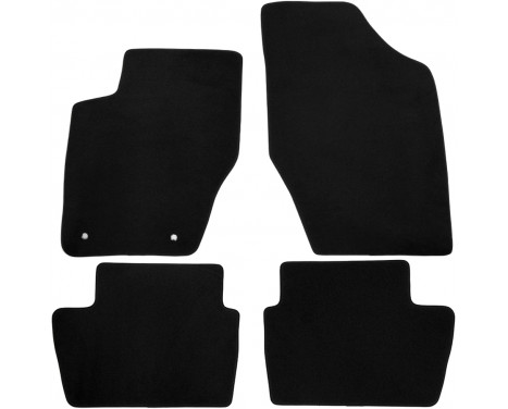 Velours bilmattor lämpliga för Peugeot 307, Citroen C4 2001-