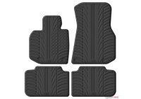 Gledring gummimattor lämpliga för BMW X3 (G45) 2024- (T-profil 4-delad)