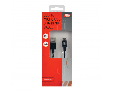 Carpoint USB>Micro USB Laddningskabel 100cm, bild 2