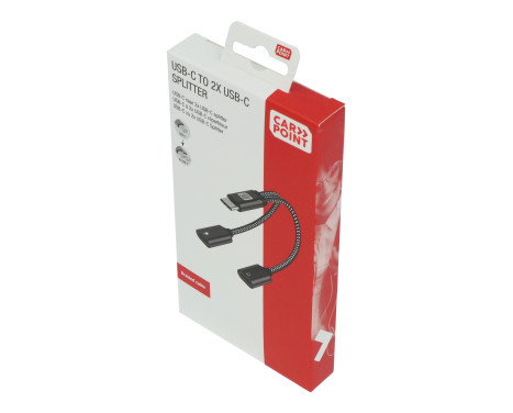 Carpoint 2-i-1-adapter USB-C > 2X USB-C-splitter, bild 2