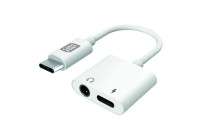 Carpoint 2-i-1-adapter USB-C > AUX och USB-C
