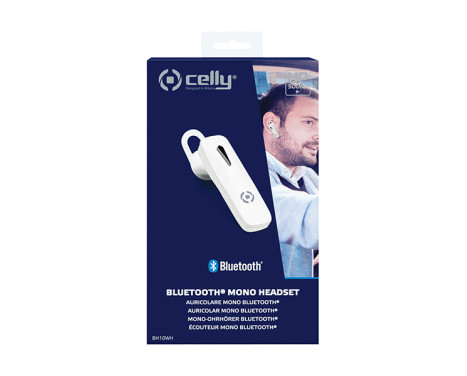 Celly Bluethooth Headset BH10WH Vit, bild 4