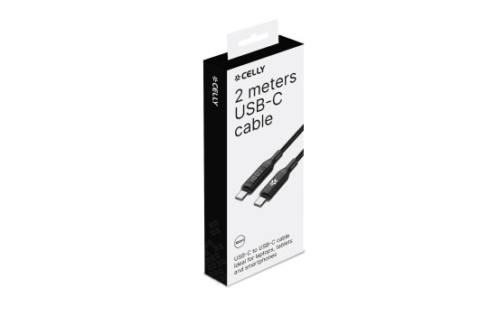 Celly USB-C > USB-C-kabel LED-indikator 2 meter, bild 2