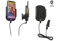 Apple iPhone 12 Mini Qi Wireless Aktiv justerbar hållare med 12V USB-kontakt