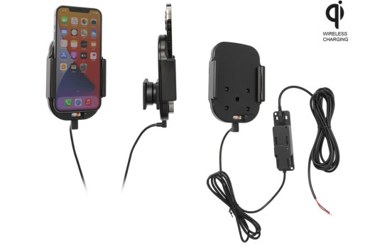 Apple iPhone 12 Pro Max Qi Wireless Active hållare med fast strömförsörjning