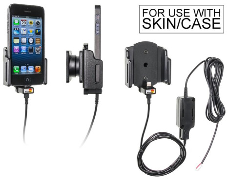 Apple iPhone 5 / 5C / 5S / SE Aktiv justerbar hållare med fast strömförsörjning