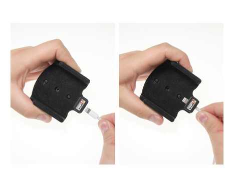 Apple iPhone 5 / SE Passiv hållare. Original lightning-kabel med Belkin USB 12/24V-kontakt, bild 5
