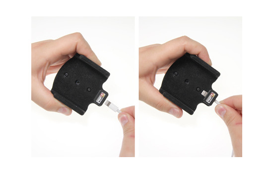 Apple iPhone 5 / SE Passiv hållare. Original lightning-kabel med Belkin USB 12/24V-kontakt, bild 5