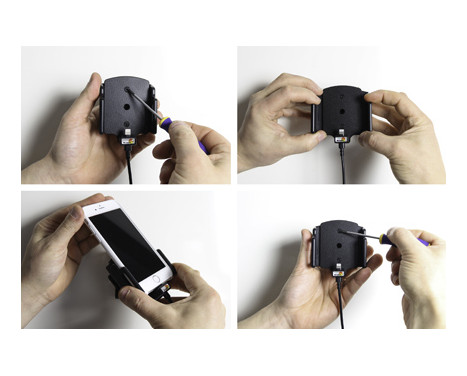 Apple iPhone 6 / 6S / 7 / 8 / X / Xs Aktiv justerbar hållare med fast strömförsörjning, bild 5