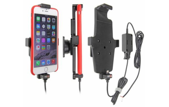 Apple iPhone 6 Plus/6S Plus/7 Plus/8 Plus/Xs MaxActive hållare med solid strömförsörjning (med skal)