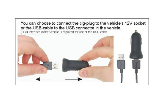 Apple iPhone 6Plus/ 6SPlus/ 7Plus/ 8Plus/ X/Xs/Xs Max Aktiv justerbar hållare med 12V USB-kontakt, bild 6