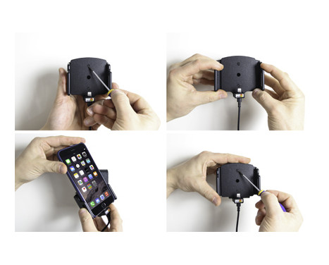 Apple iPhone 6Plus/ 6SPlus/7Plus/8Plus/X/Xs/Xs Max/XR Aktiv justerbar hållare med fast strömförsörjning, bild 5