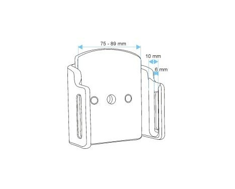 Apple iPhone 7Plus / 8Plus / X / Xs / Xs Max / 13/ 14 Passiv justerbar hållare, bild 3