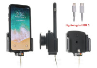 Apple iPhone X / Xs Justerbar hållare med kabelfäste för Apple-kabel
