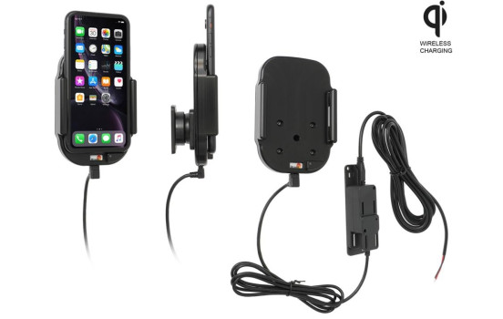 Apple iPhone XR / 11 Qi Wireless Active hållare med fast strömförsörjning