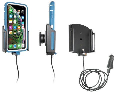 Apple iPhone Xs Max / iPhone 11 Pro / Pro Max Aktiv justerbar hållare med 12V USB-kontakt