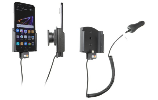 Huawei P20 Lite Aktiv hållare med 12/24V laddare