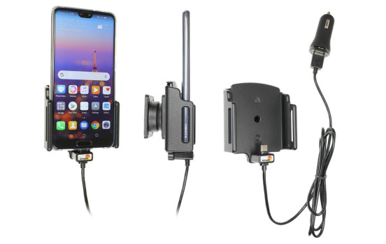 Huawei P20 / P20 PRO Aktiv hållare med 12V USB-kontakt