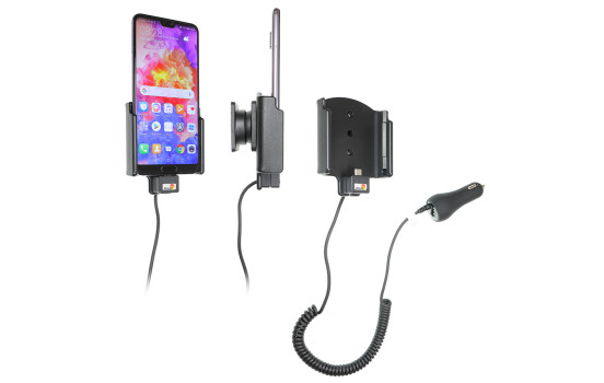 Huawei P20 Pro Aktiv hållare med 12/24V laddare