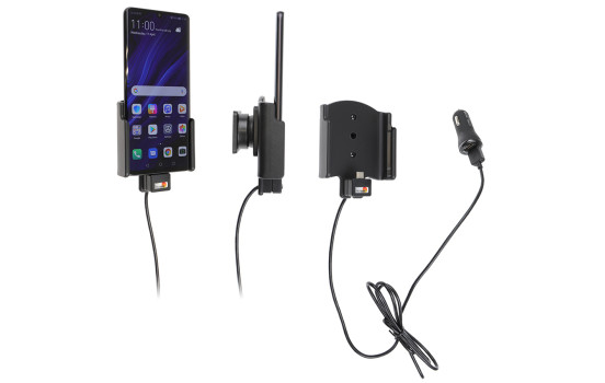 Huawei P30 Pro Aktiv hållare med 12V USB-kontakt