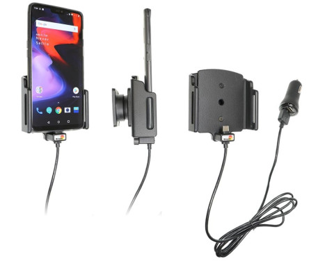 OnePlus 6/6T/7 Aktiv hållare med 12V USB-kontakt (med skal)