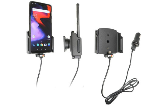 OnePlus 6/6T/7 Aktiv hållare med 12V USB-kontakt (med skal)