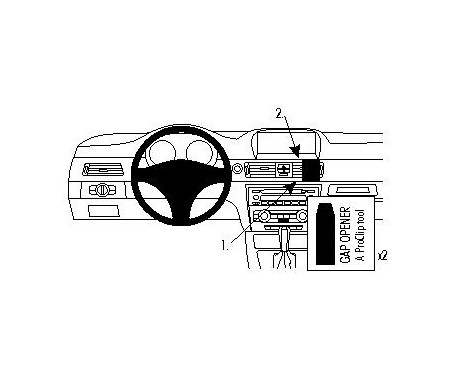 ProClip - BMW 3-serie /E90/E91/E92/E93 2005-2012 Vinklat fäste