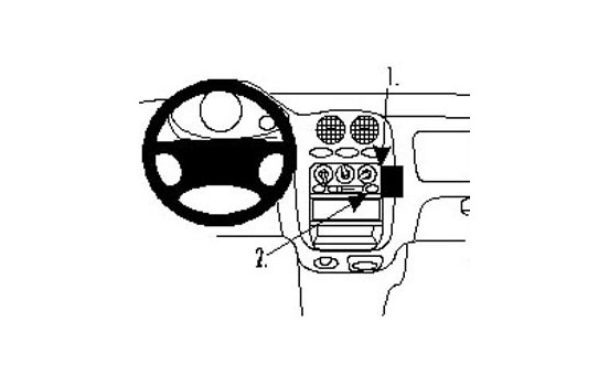 ProClip - Chevrolet -Deawoo/ Matiz Vinklat fäste