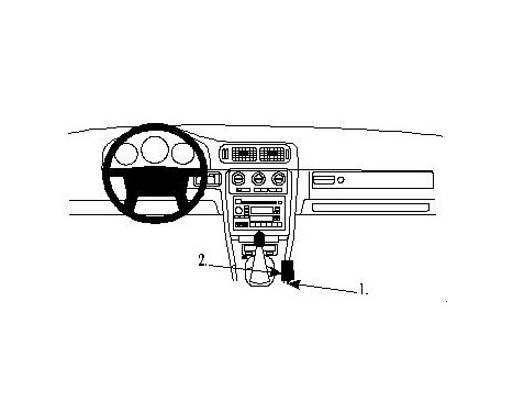 ProClip - Volvo C70 1997-2005 / S70/ V70 1997-2000 Konsolfäste