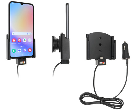 Samsung A34 5G Aktiv hållare med 12V USB-kontakt