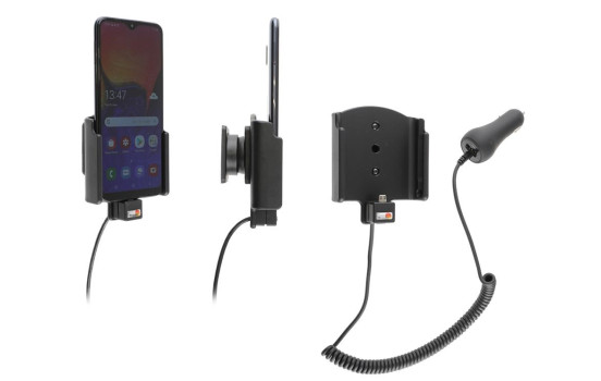 Samsung Galaxy A10 Aktiv hållare med 12/24V laddare