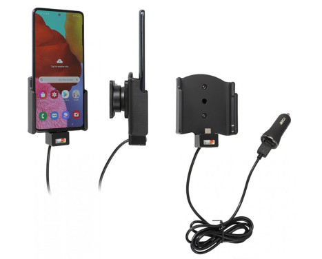 Samsung Galaxy A51 Aktiv hållare med 12V USB-kontakt.