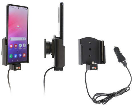 Samsung Galaxy A53 Aktiv hållare med 12V USB-kontakt.