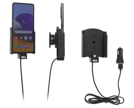 Samsung Galaxy A72 Aktiv hållare med 12V USB-kontakt
