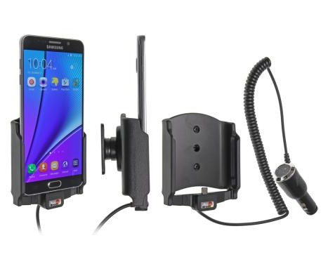 Samsung Galaxy Note 5 Aktiv hållare med 12/24V