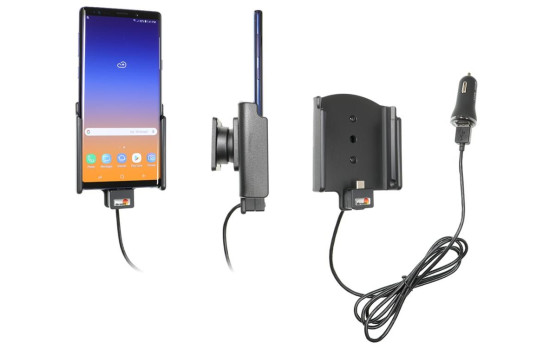 Samsung Galaxy Note 9-hållare med 12V USB-kontakt