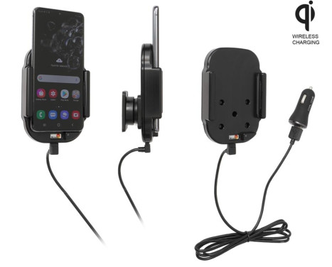Samsung Galaxy S20 Qi Wireless Active hållare med 12V USB-kontakt